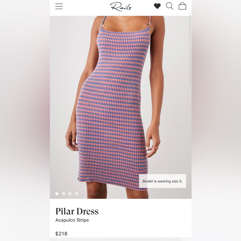 Rails Pilar Dress - Acapulco Stripe NWT